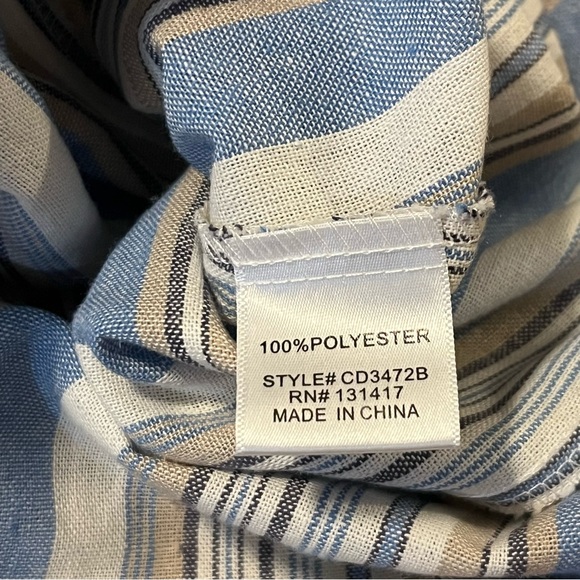 Francesca's Alya Button Front Midi Dress XS Tie Sleeve Cottagecore Prairie NWT - Picture 6 of 6